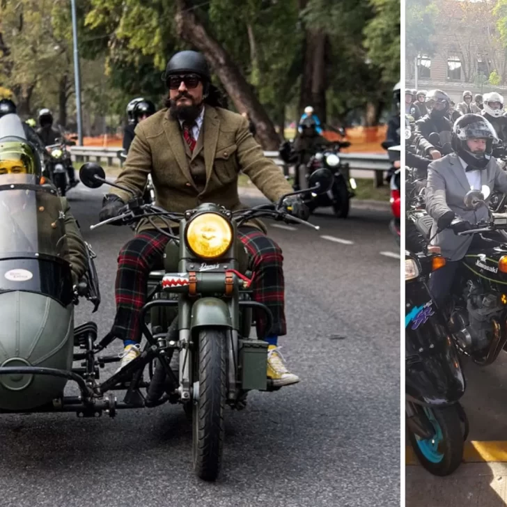 Motociclistas de traje invadieron Buenos Aires: de qué se trata este evento que busca concientizar sobre cáncer y salud mental