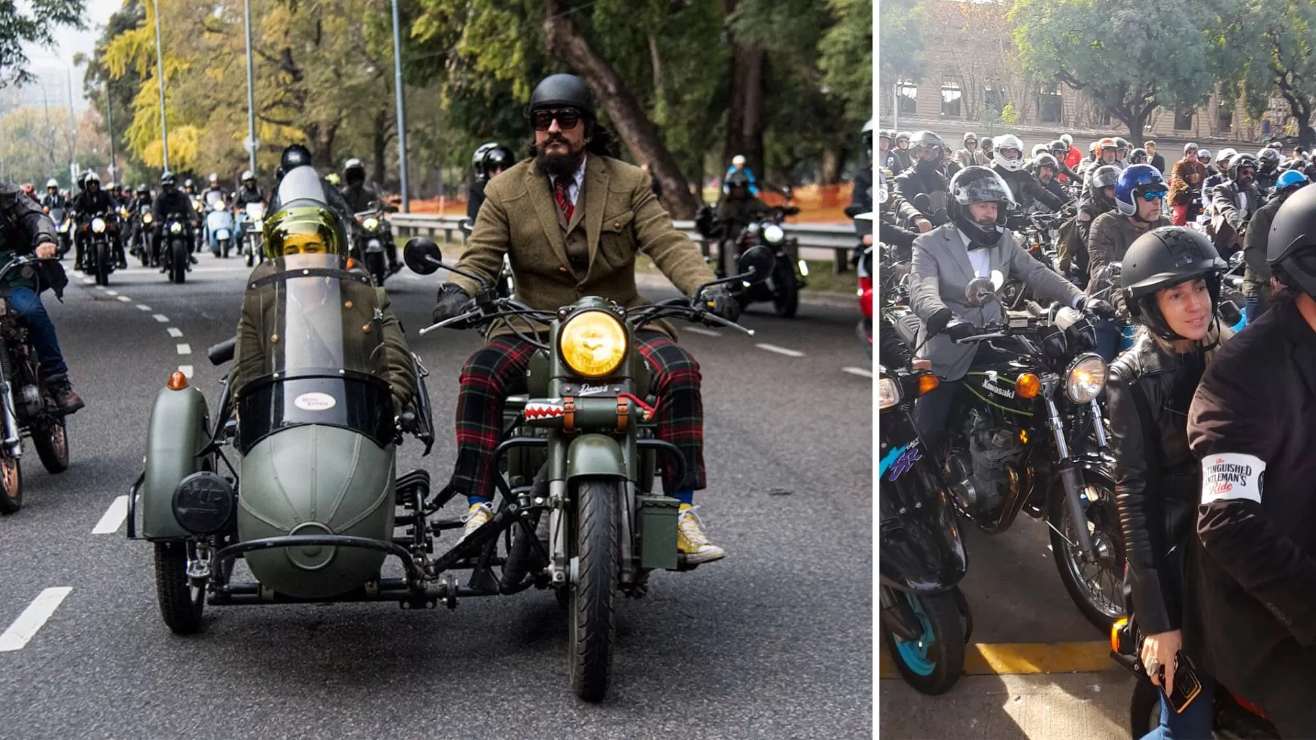 Motociclistas de traje invadieron Buenos Aires: de qué se trata este evento que busca concientizar sobre cáncer y salud mental
