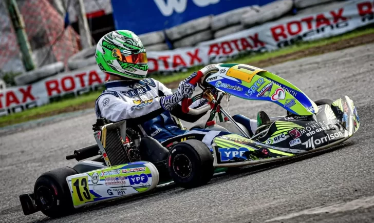 El santacruceño Thiago Díaz terminó 4° en la 5° fecha de la Champion Cup de Rotax Buenos Aires