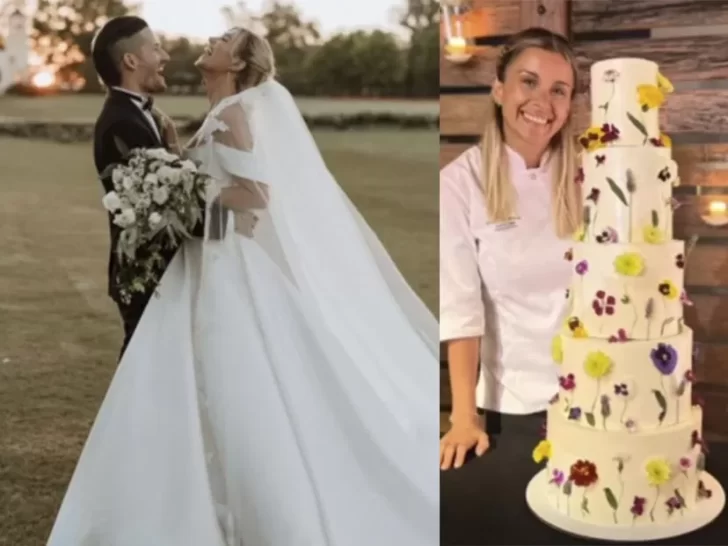 El casamiento de Ricky Montaner y Stefi Roitman: Así era la espectacular torta de bodas 