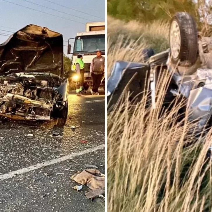 Trágico choque frontal y vuelco cerca de Rawson: una persona perdió la vida Trágico choque frontal y vuelco cerca de Rawson: una persona perdió la vida