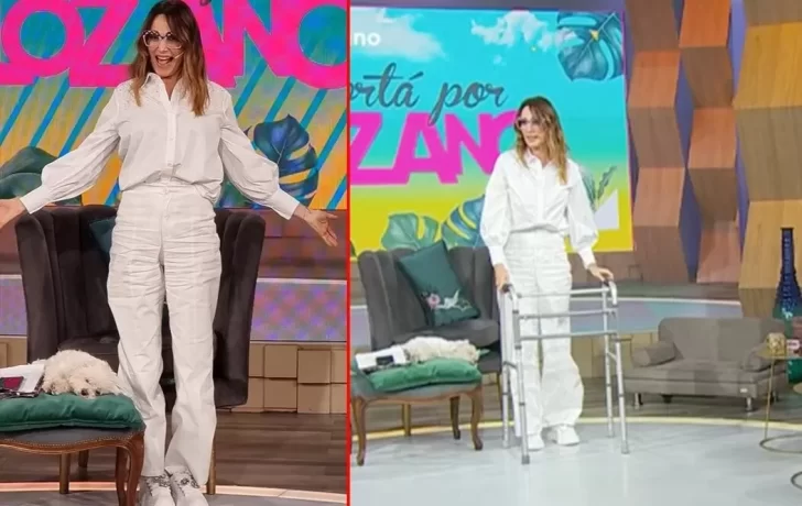 Emotivo momento: Vero Lozano se puso de pie por primera vez tras su accidente