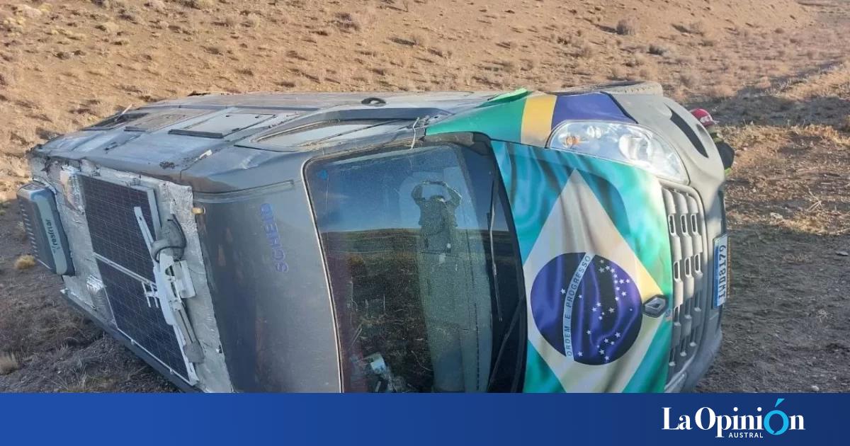 Dos turistas brasileños que recorrían Santa Cruz volcaron en la Ruta 40 ...