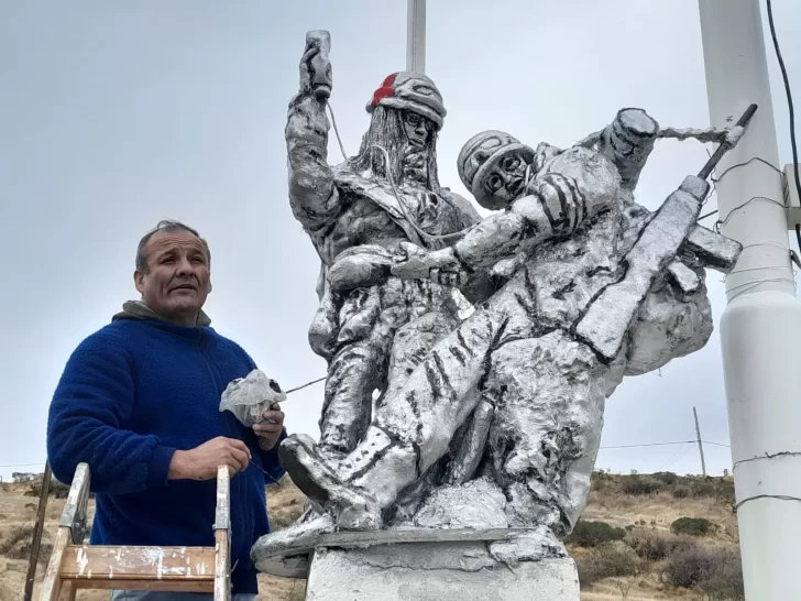 Inauguraron una escultura en honor a las mujeres de Malvinas 