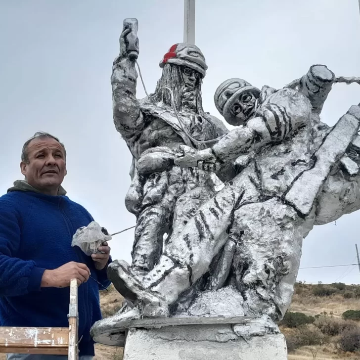 Inauguraron una escultura en honor a las mujeres de Malvinas 