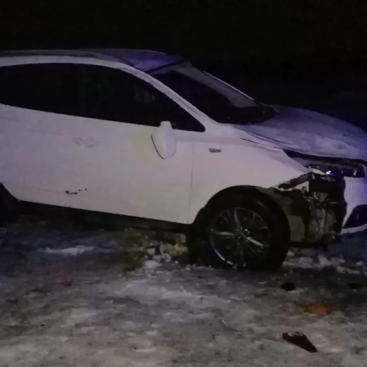 Volvía a Tierra del Fuego, fue “tocado” por un camión cerca de Piedra Buena y despistó