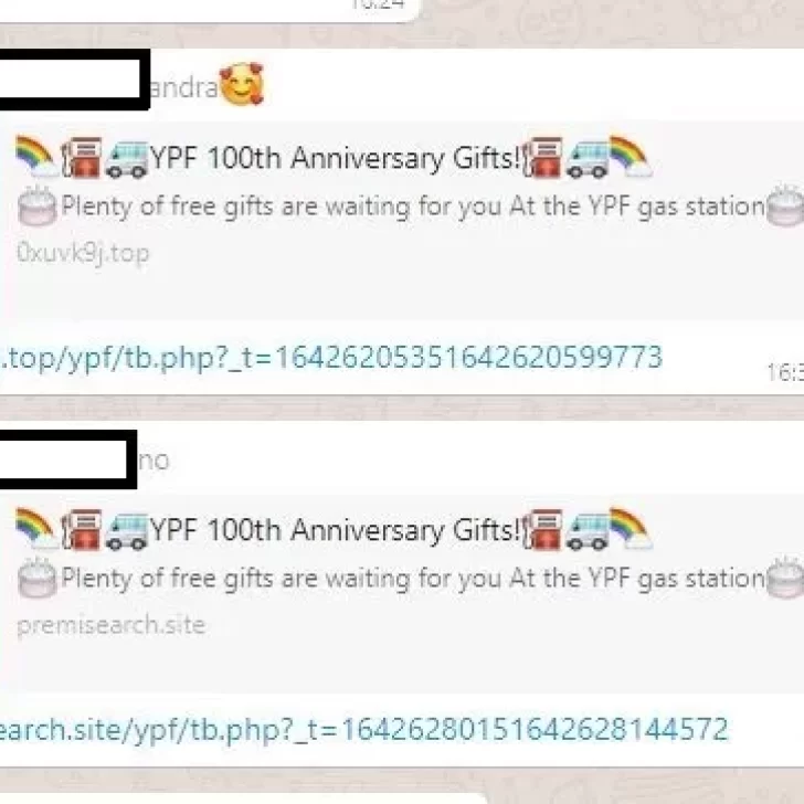 Es fake el concurso de YPF a través de un link que circula por WhatsApp Es fake el concurso de YPF a través de un link que circula por WhatsApp