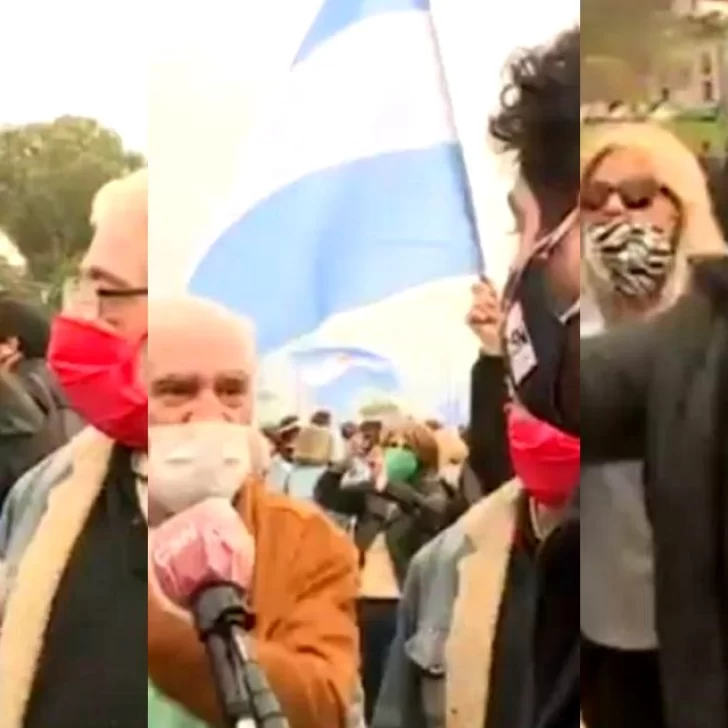 Agredieron e insultaron a periodista que cubría en vivo una manifestación en Rosario