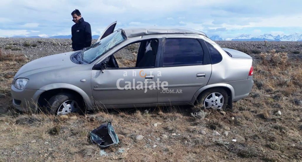 Volcó y acabó  con golpes leves