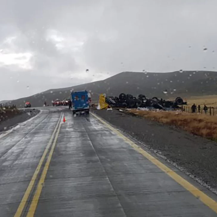 Argentino murió al volcar su camión Argentino murió al volcar su camión
