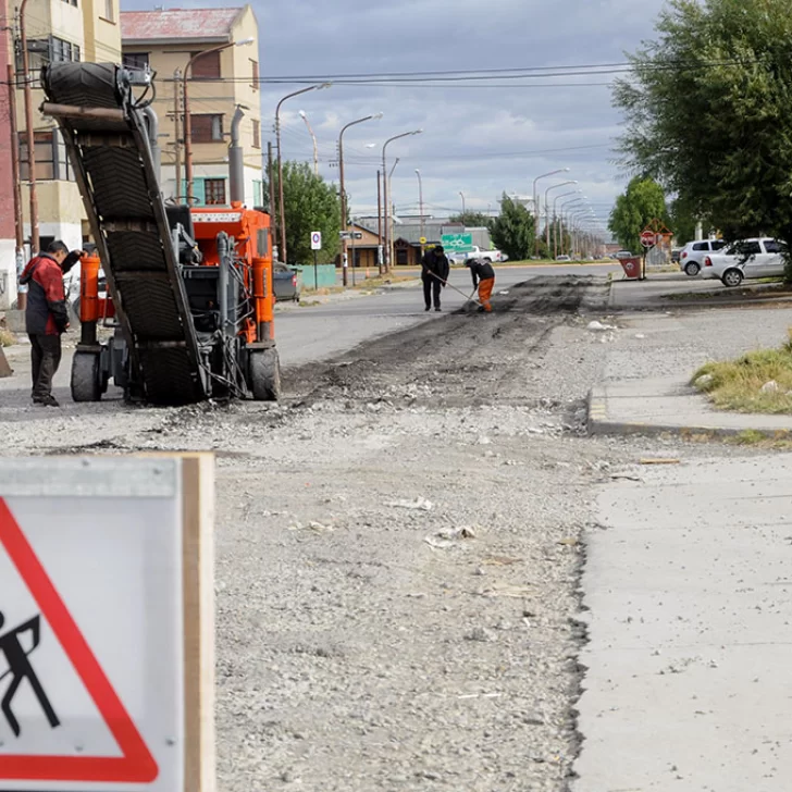 Comenzaron trabajos de  repavimentación sobre Ameghino