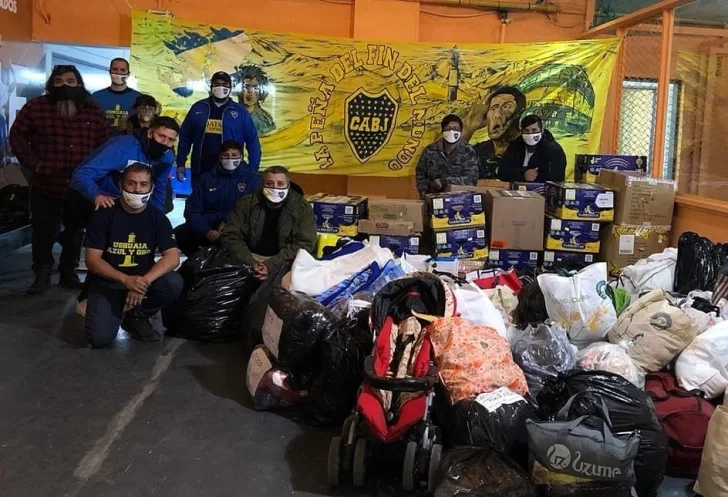 La Peña de Boca Juniors “Fin del Mundo” pasará este fin de semana por Río Gallegos con un camión cargado de donaciones