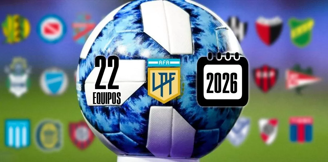 El futbol argentino volverá a tener 22 equipos en 2026 El futbol argentino volverá a tener 22 equipos en 2026