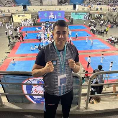 De Río Gallegos a Seoul: Leandro Fasciotti ganó dos medallas de bronce en el mundial de taekwondo en Corea