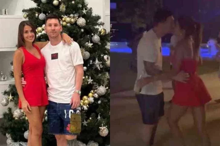 El romántico baile de Messi y Antonela en Navidad que se volvió viral