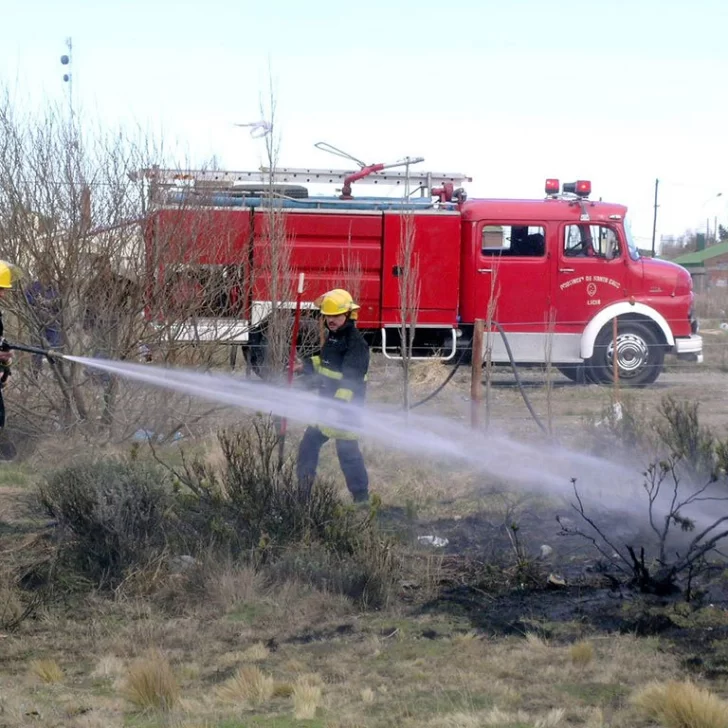 Bomberos debió sofocar un nuevo incendio en pastizales