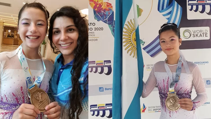 Aitana Españón se consagró campeona Panamericana en patín artístico