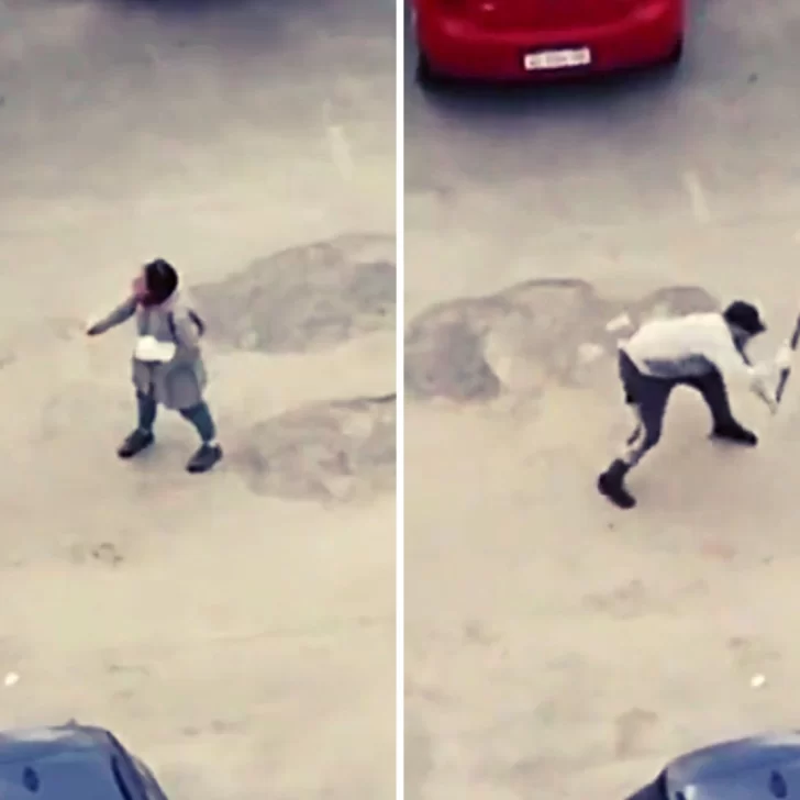 Un hombre atacó a una mujer con una azada y le quebró el brazo: todo quedó filmado Un hombre atacó a una mujer con una azada y le quebró el brazo: todo quedó filmado