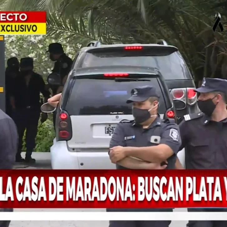 Allanan la casa de Diego Maradona en el country de Tigre