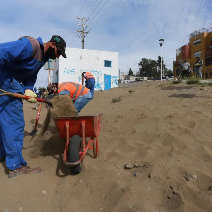 El Municipio de Comodoro Rivadavia avanza con trabajos de embellecimiento de espacios públicos