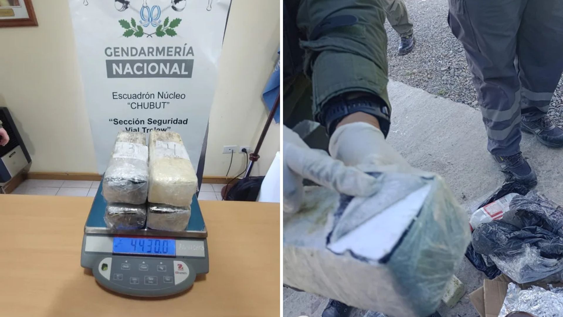 Hacían un control de rutina y descubrieron 4 kilos de cocaína en una encomienda