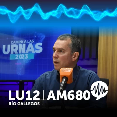 Daniel Alvarez candidato a Intendente de Rio Gallegos en los Estudios de LU12 AM680