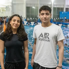 Selección Argentina de Natación: Dana García y Bautista Ruiz Pradolini viajaron desde Río Gallegos para asistir al Sudamericano