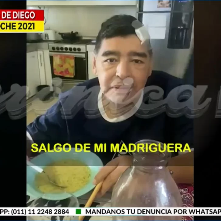 El último video de Diego Maradona: “Estoy abollado pero todo bien”