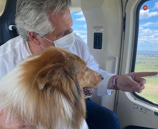 Dylan voló por primera vez en helicóptero, criticaron el descanso de Alberto Fernández y Fabiola Yañez respondió