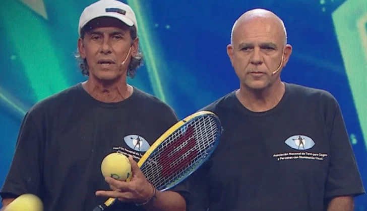 Video. Un jugador de tenis para ciegos y su entrenador dejaron atónitos a los jurados de Got Talent Argentina