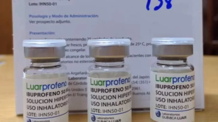 Polémica por el Ibuprofeno inhalado: “No pasó la etapa del efecto placebo”