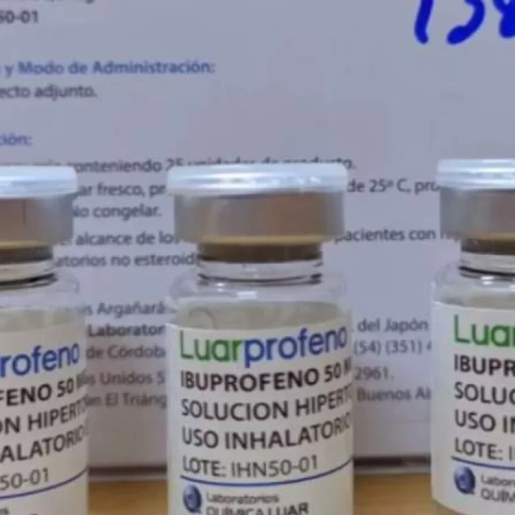 Polémica por el Ibuprofeno inhalado: “No pasó la etapa del efecto placebo”