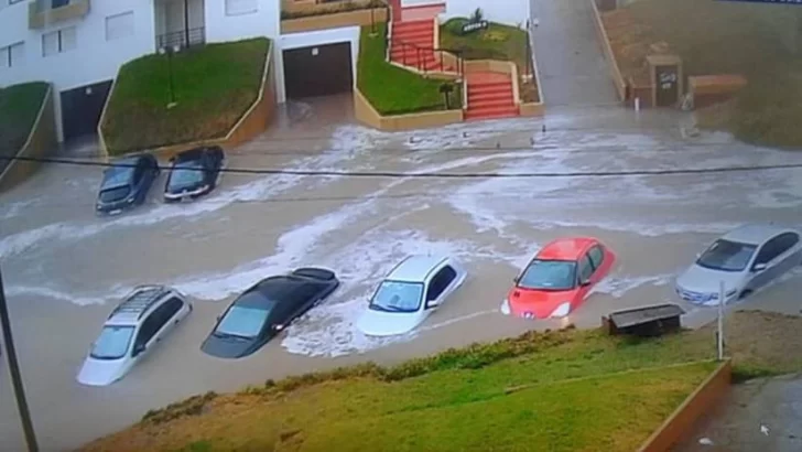 Temporal de lluvia en la Costa Atlántica: cayeron casi 100 milímetros