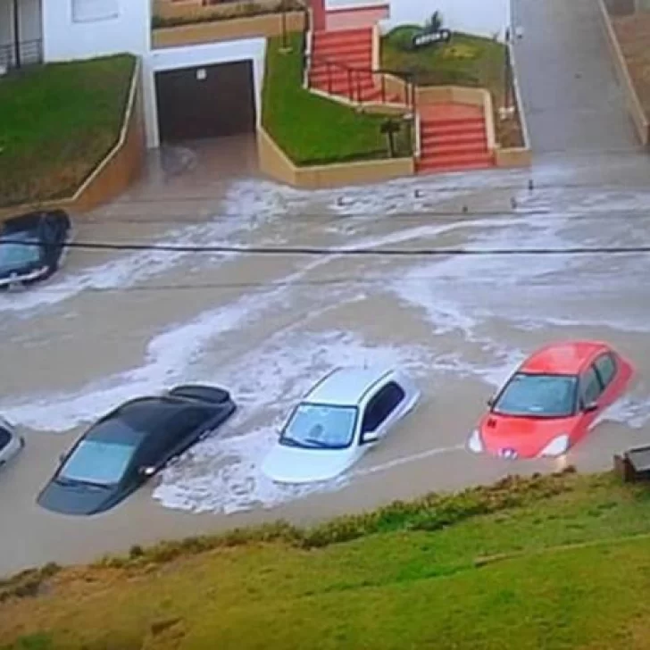 Temporal de lluvia en la Costa Atlántica: cayeron casi 100 milímetros