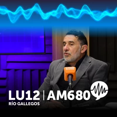 Julio Audi  candidato a Intendente de Rio Gallegos en los Estudios de LU12 AM680