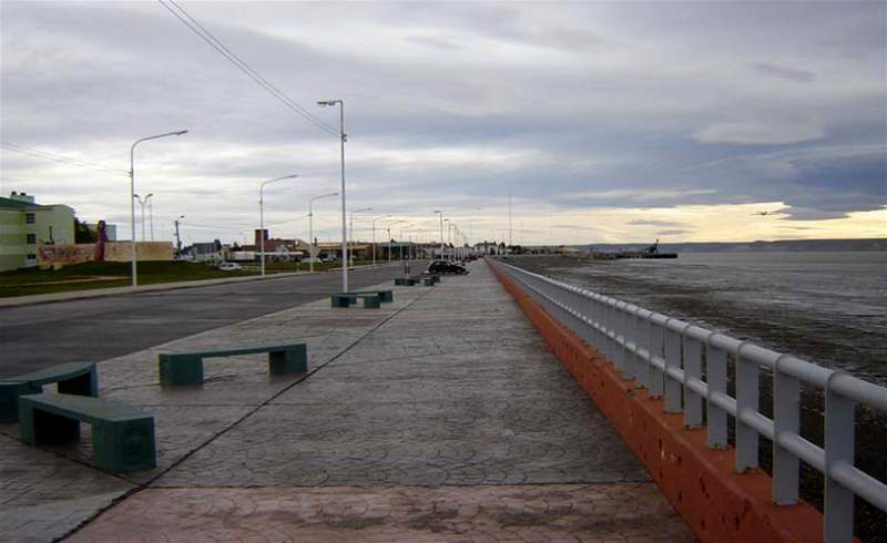 Sábado fresco y ligeramente nublado en Río Gallegos