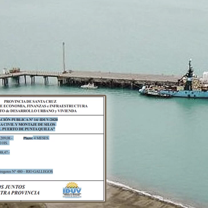 Empezará el montaje de los silos de acopio de granos en el Puerto de Punta Quilla