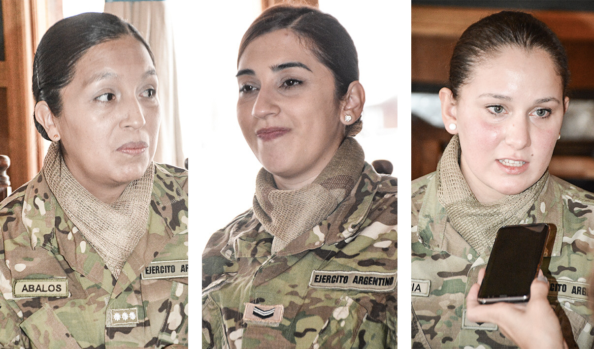 Marcela, Gisela y Estefanía: tres soldados voluntarias, tres historias Marcela, Gisela y Estefanía: tres soldados voluntarias, tres historias