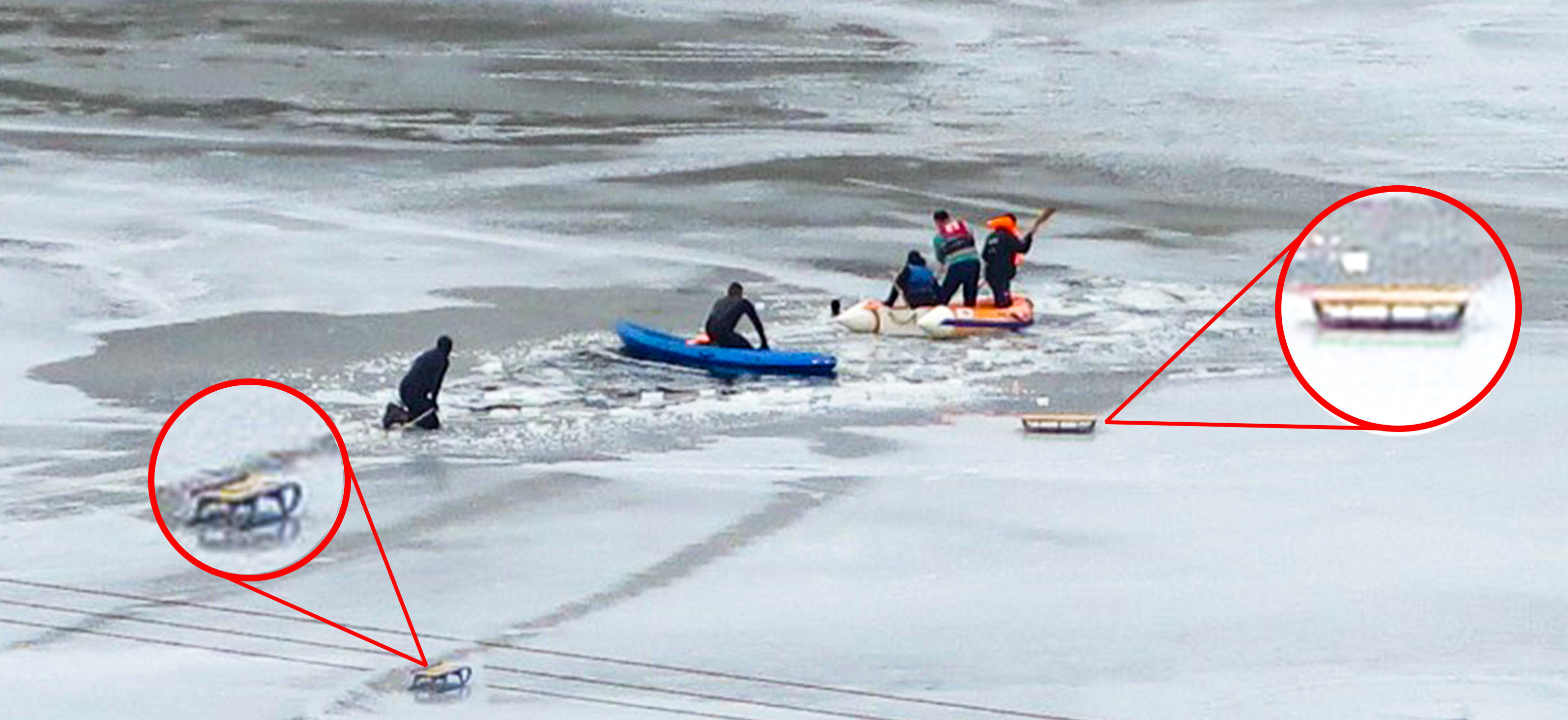 Identificaron a los dos niños que murieron ahogados cuando jugaban sobre el hielo con trineos