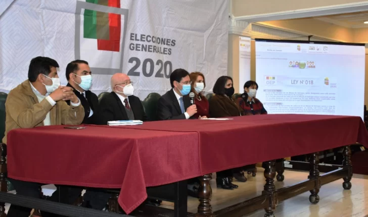 Se habilitó el “recinto electoral” para las presidenciales de Bolivia Se habilitó el “recinto electoral” para las presidenciales de Bolivia