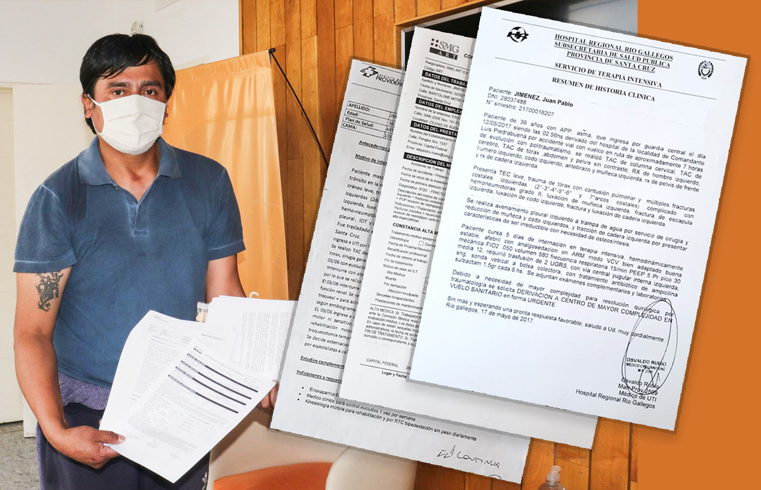 Quedó incapacitado trabajando para la UOCRA y denuncia abandono de persona Quedó incapacitado trabajando para la UOCRA y denuncia abandono de persona