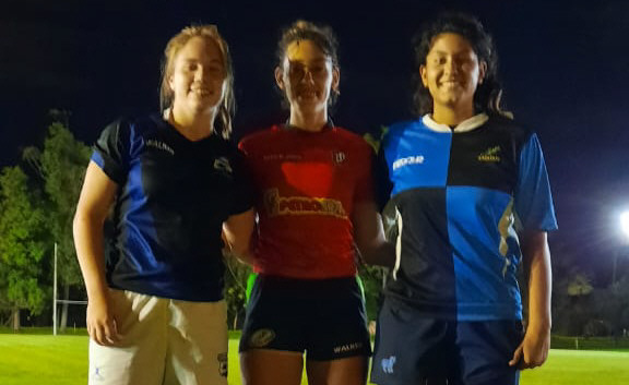 La deportista de Río Gallegos Avril Rahmer entrena en La Plata Rugby Club
