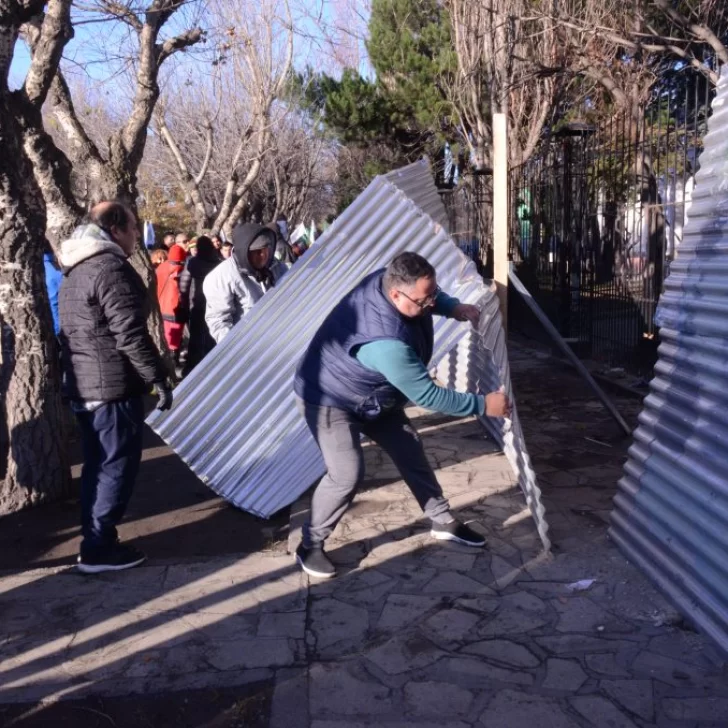 Destrozos en Casa de Gobierno