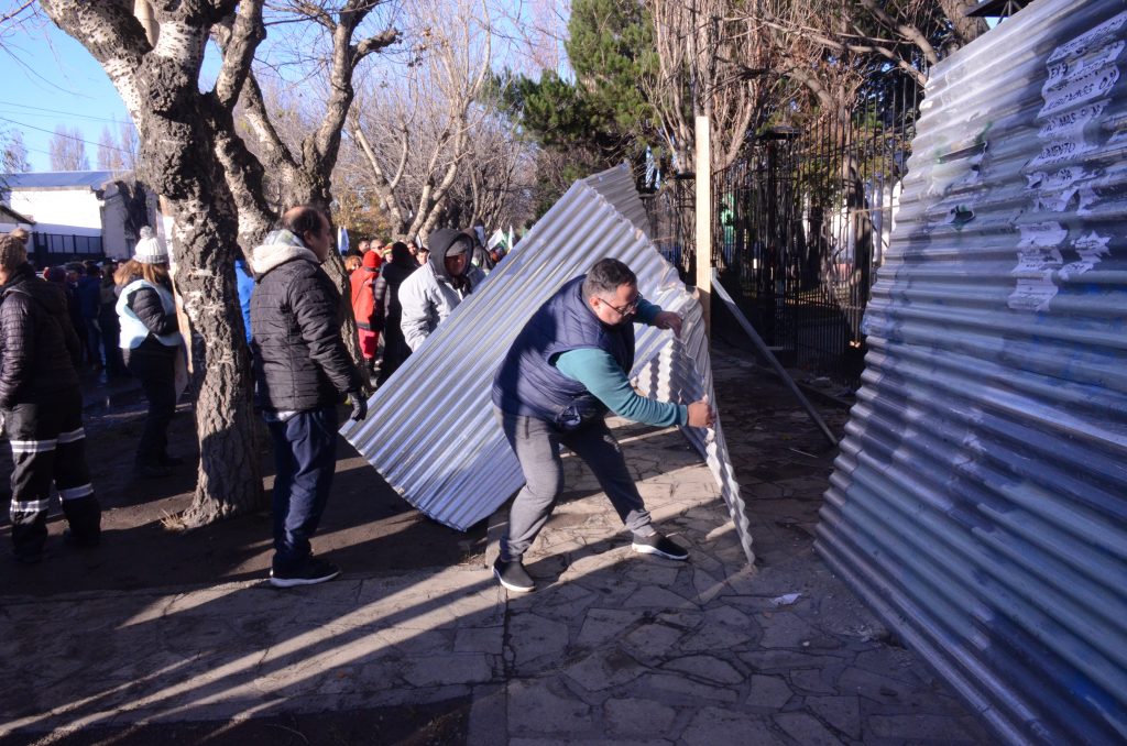 Destrozos en Casa de Gobierno