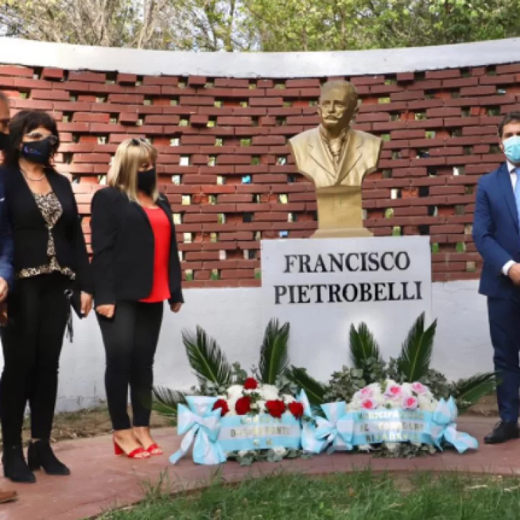 Aniversario de Comodoro Rivadavia: Luque homenajeó a su fundador Francisco Pietrobelli
