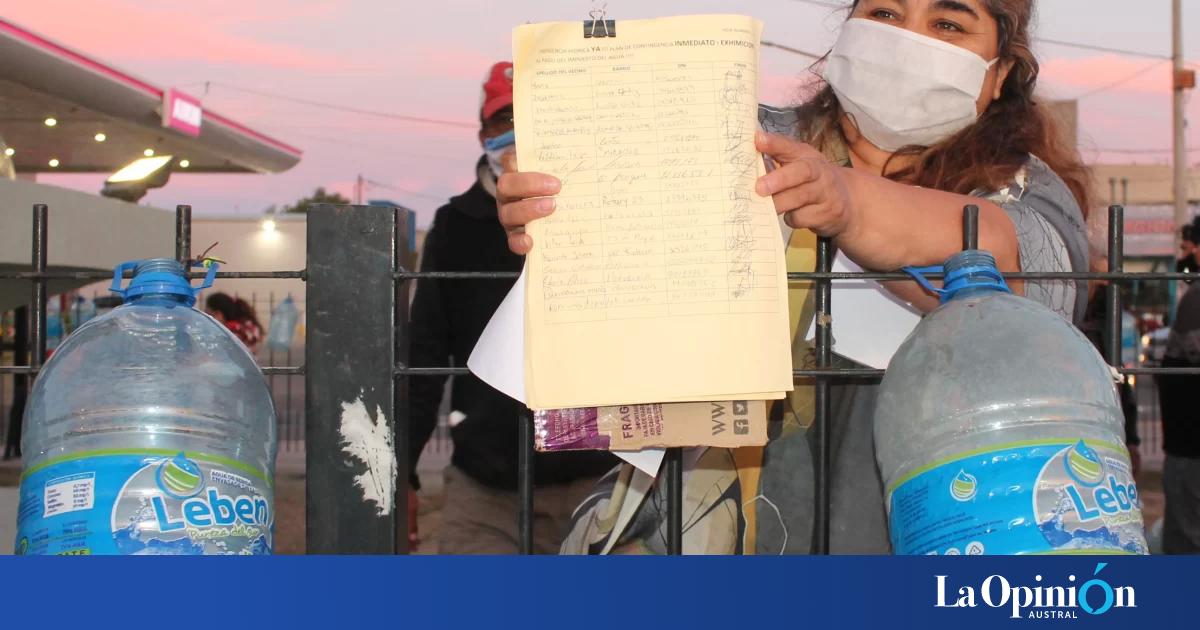 Falta De Agua En Caleta Olivia Un Tanque De Mil Litros Nos Dura