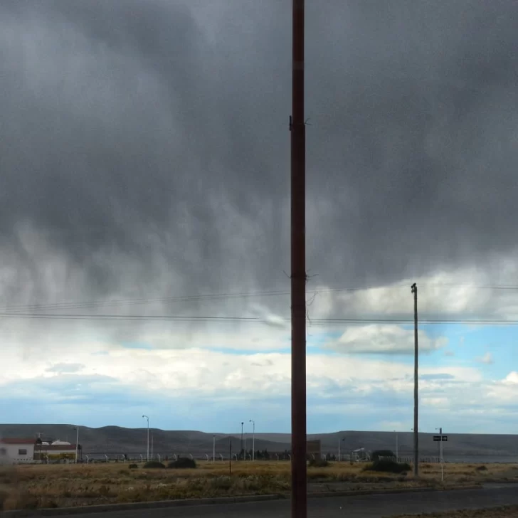 Rige el alerta por lluvias para toda la costa de Santa Cruz y el área de Comodoro Rivadavia