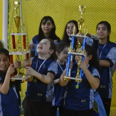 Emotivo cierre del torneo de fútbol femenino en el gimnasio “Lucho Fernández” de Río Gallegos