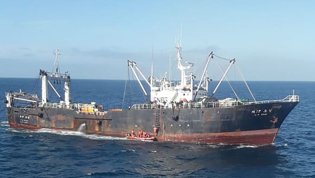 Pesquero de Corea del Sur pagó $ 25 millones por pesca ilegal en costas de Chubut