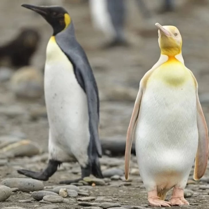 Por primera vez fotografían a un pingüino amarillo